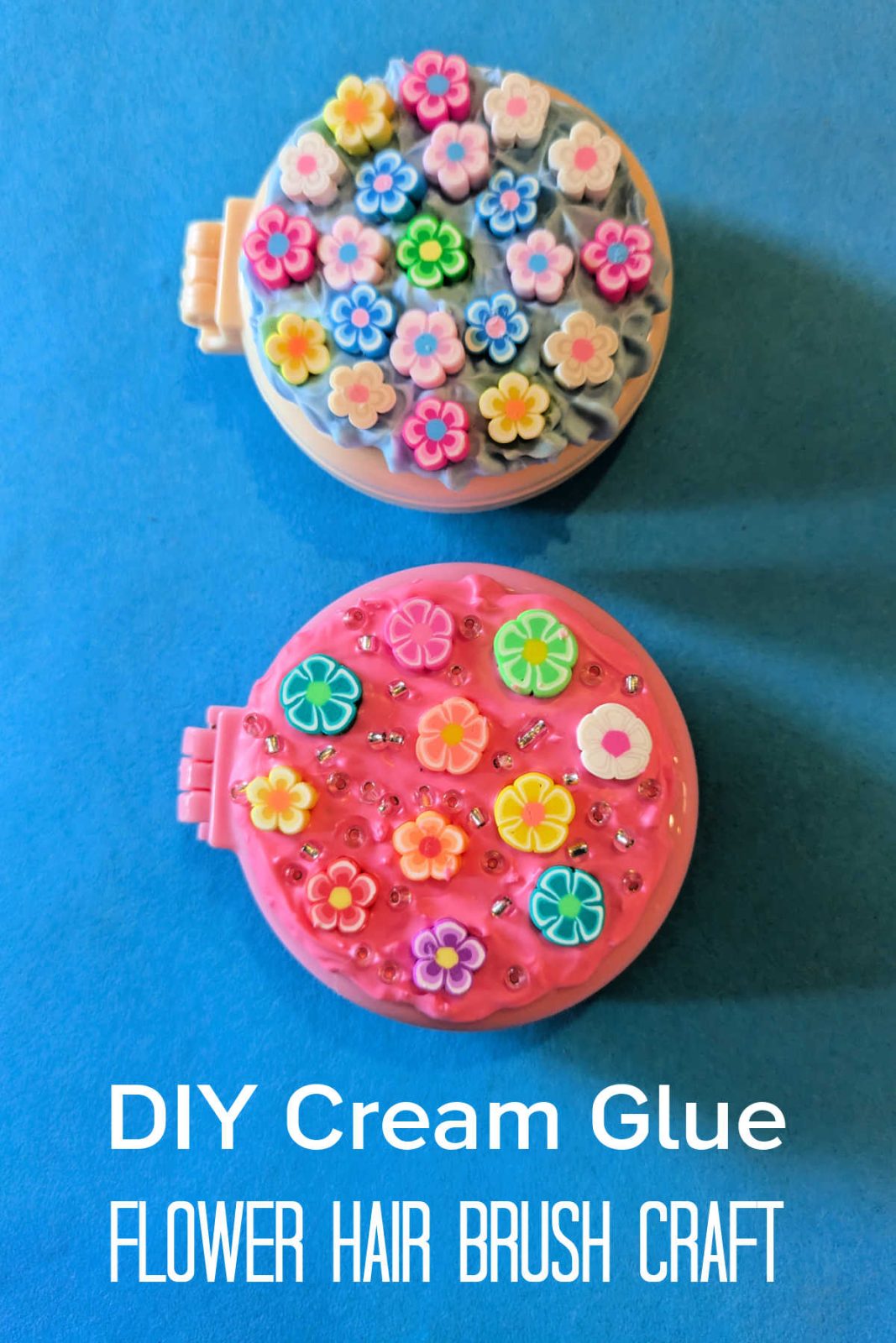 Add floral flair to your daily routine with this DIY Flower Hair Brush! This easy and enchanting craft uses whipped cream glue and charming flower decorations to transform an ordinary hair brush into a blooming masterpiece.