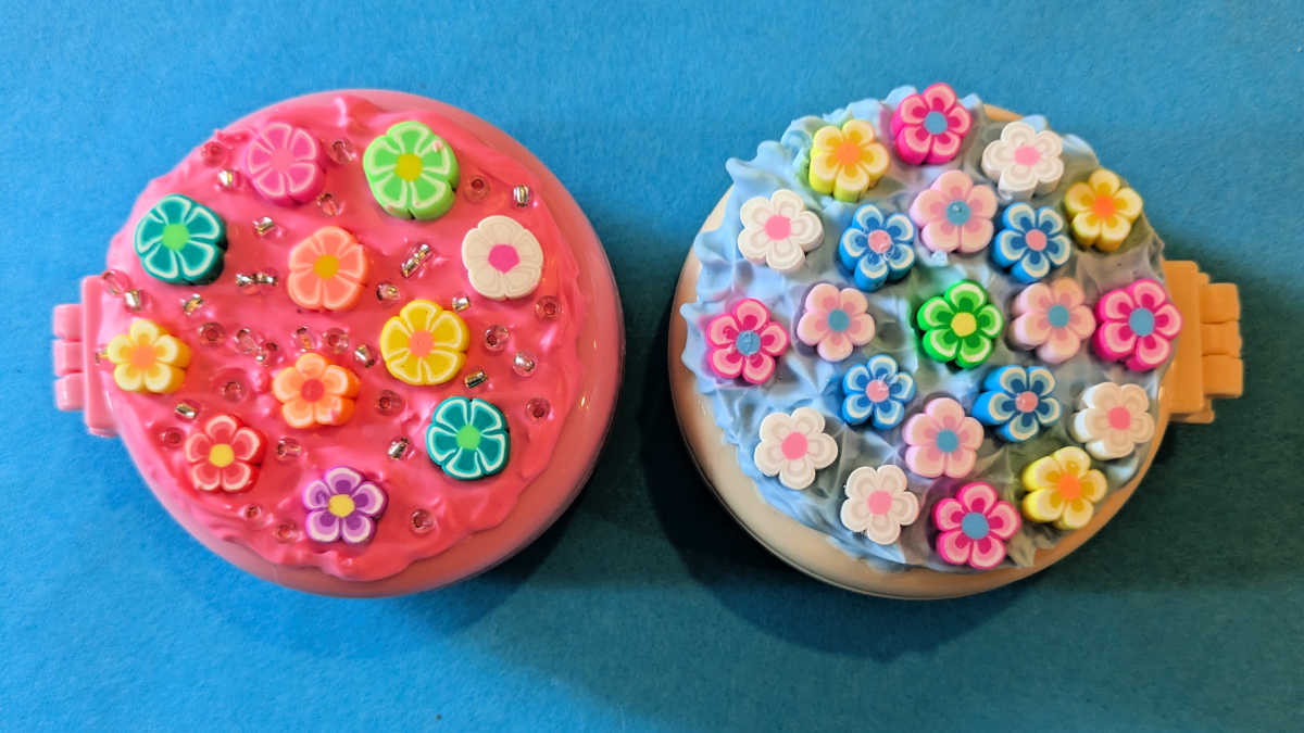diy whipped cream glue flower hair brush craft