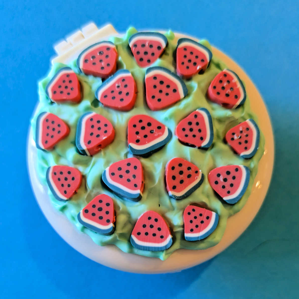 folding travel watermelon hair brush