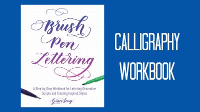 calligraphy brush pen lettering book
