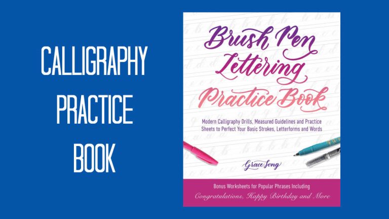 Brush Pen Lettering Practice Book - Mama Likes This