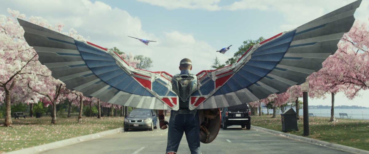 captain america with wings