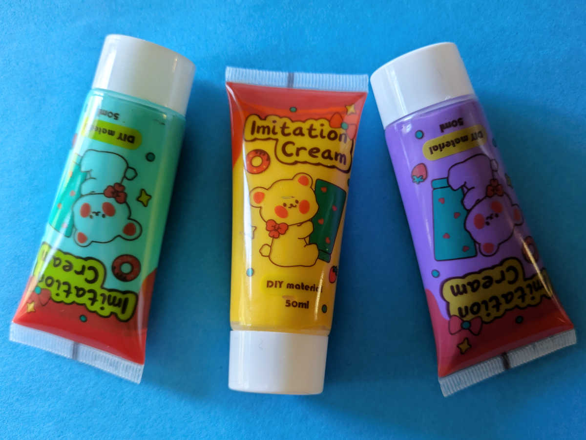 cream glue assortment