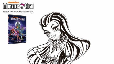 feature frankie stein coloring page