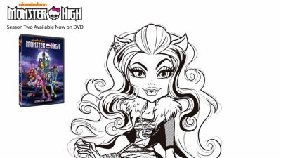 feature free printable clawdeen wolf coloring page