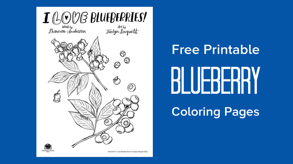 free printable blueberry coloring pages