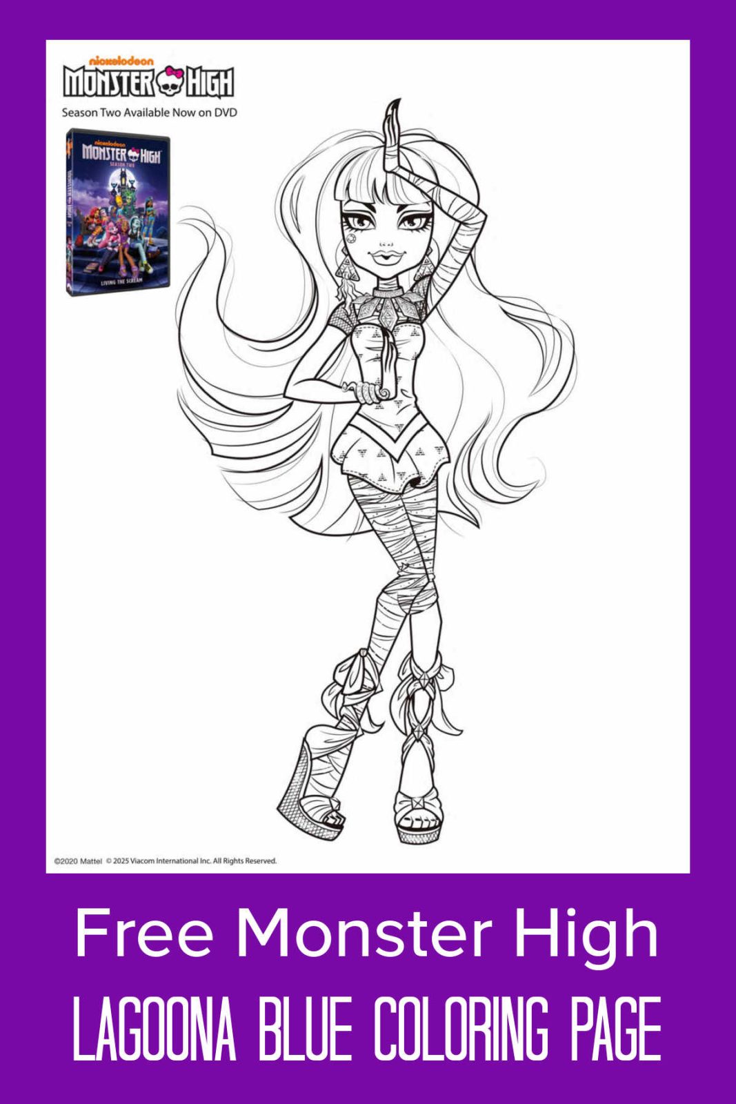 Get your free Lagoona Blue coloring page and learn some wave-making facts about this iconic Monster High character.