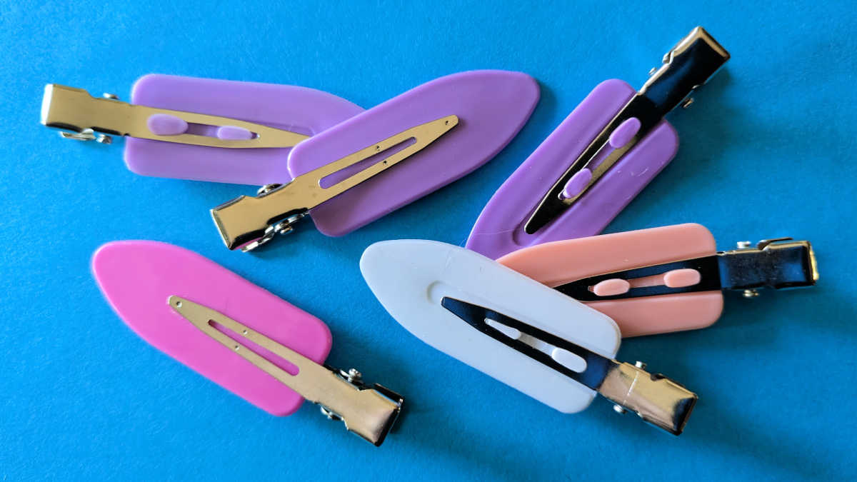 no crease hair clips for cream glue