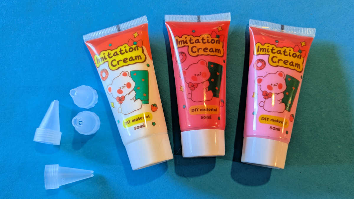 piping tips with cream glue
