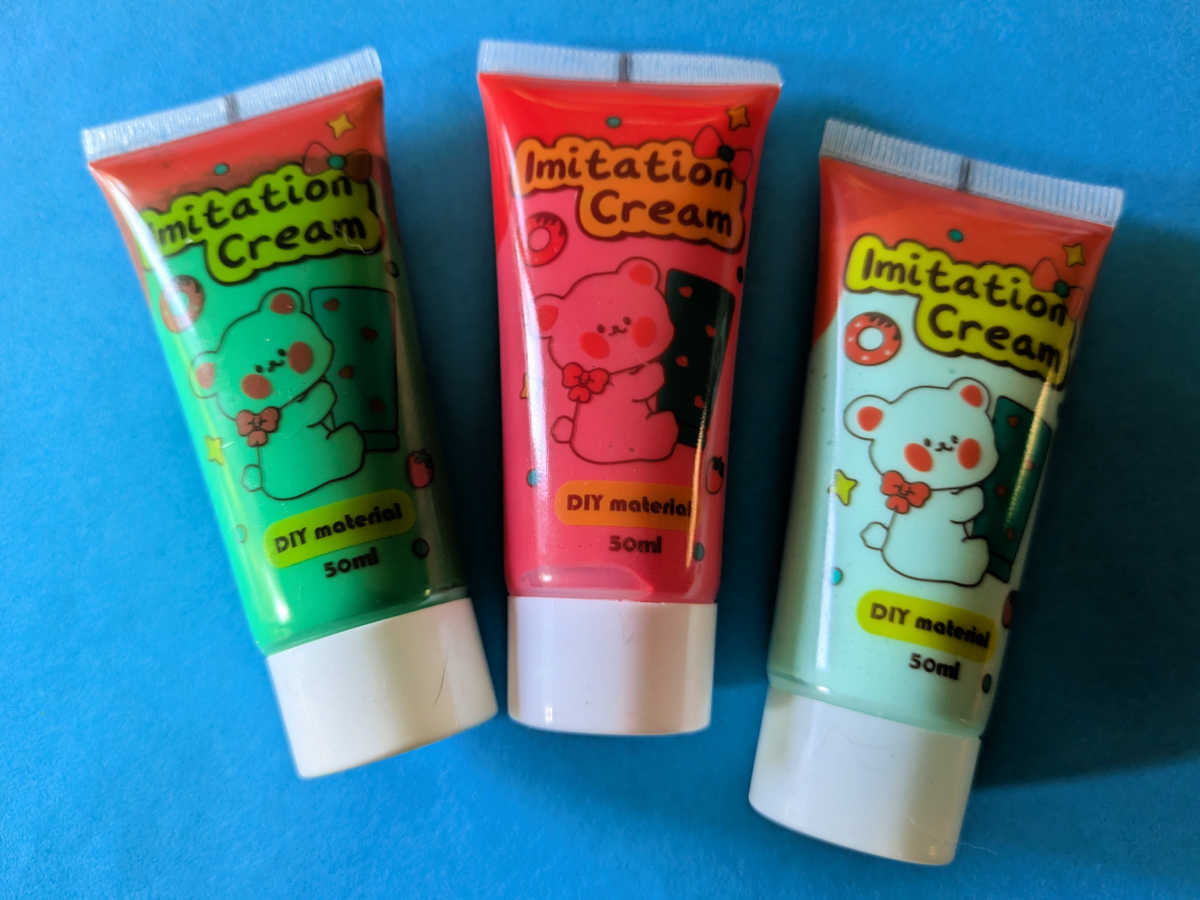 3 tubes whipped cream glue