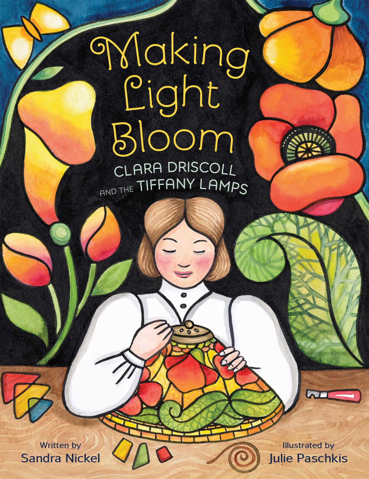Explore the inspiring tale of Clara Driscoll, the creative force behind Tiffany lamps, in "Making Light Bloom." It's a beautiful and informative read for all ages, blending art, history, and innovation.