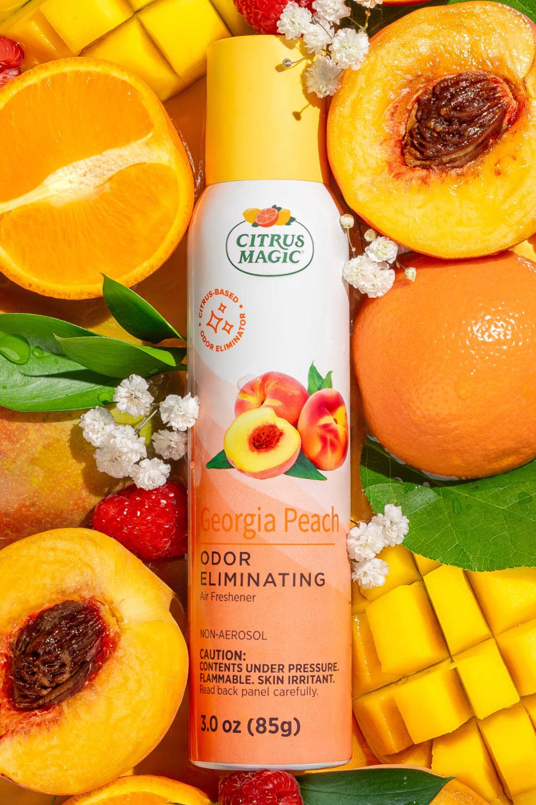 My secret to a fresh-smelling home, even with pets: Citrus Magic Georgia Peach! Learn why this natural-smelling spray is a must-have for odor elimination.