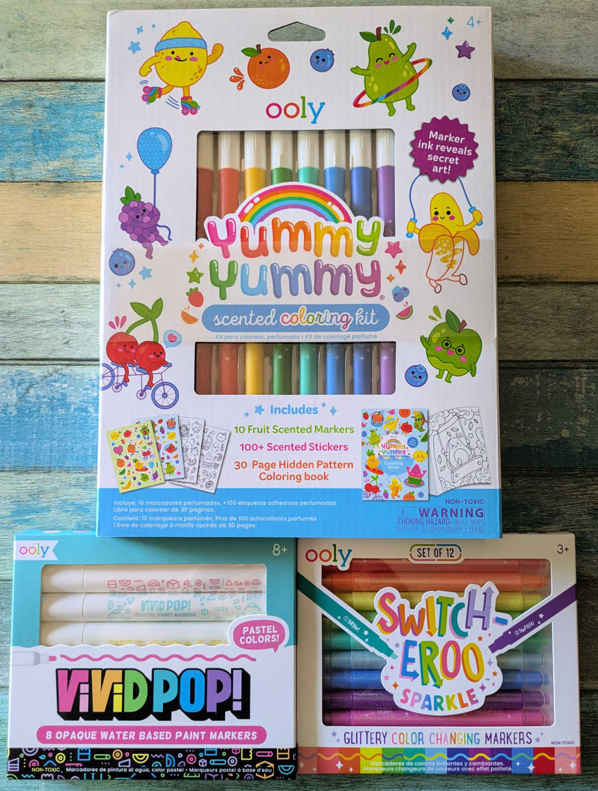 We love Ooly markers! Discover the fun of Switch-Eroo Sparkle, Vivid Pop!, and Yummy Yummy Scented markers.