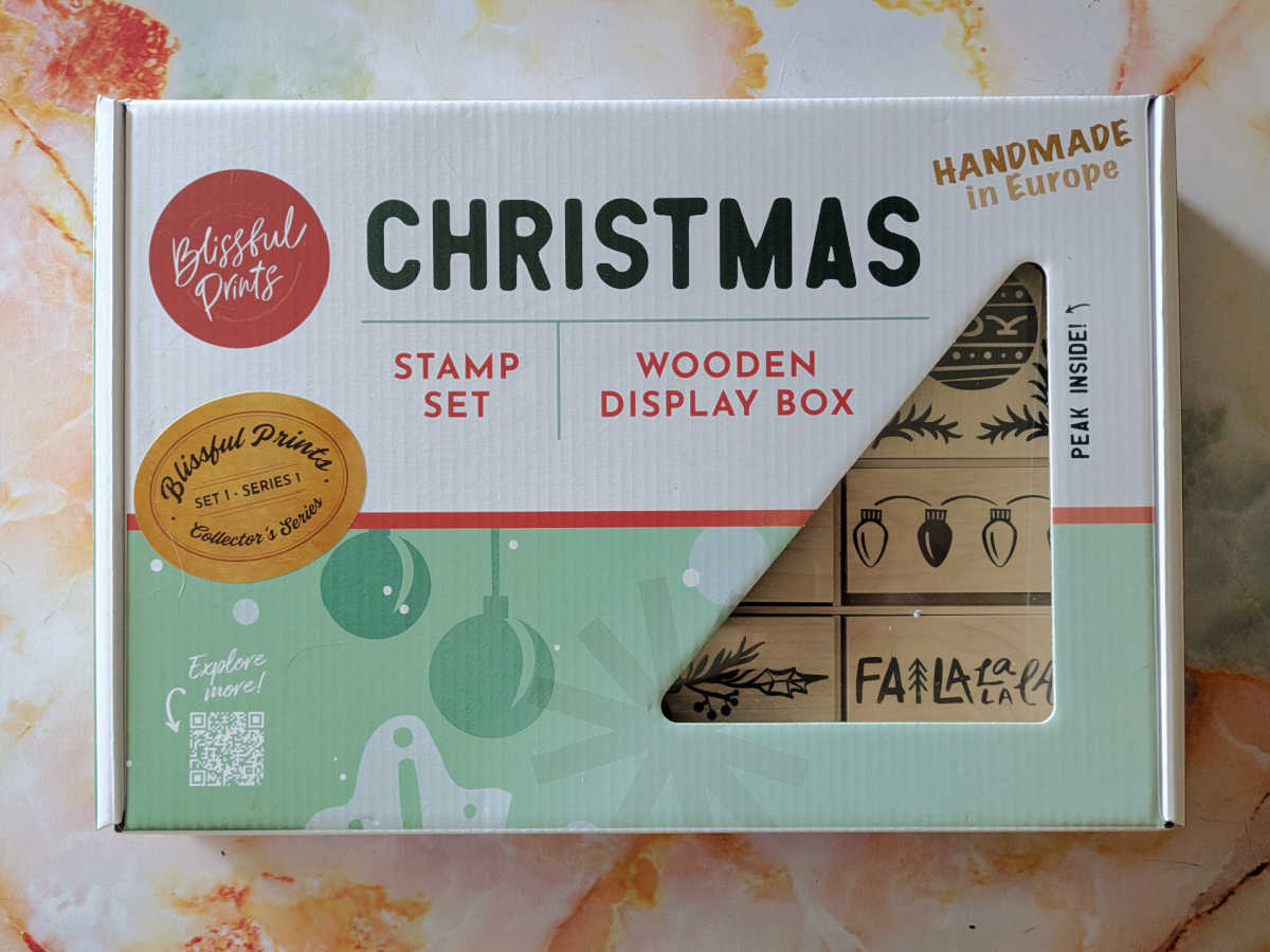 blissful prints christmas stamp set