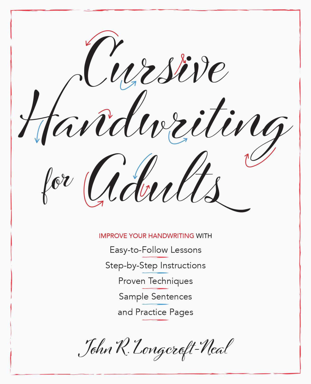 book cover cursive handwriting for adults