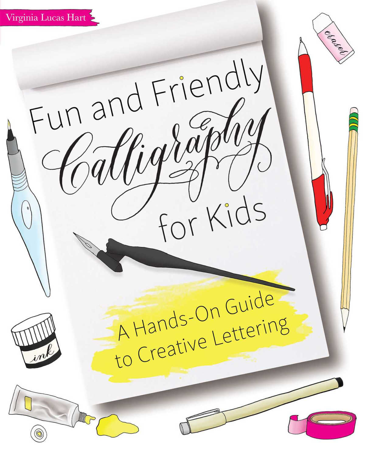 book cover fun and friendly calligraphy for kids