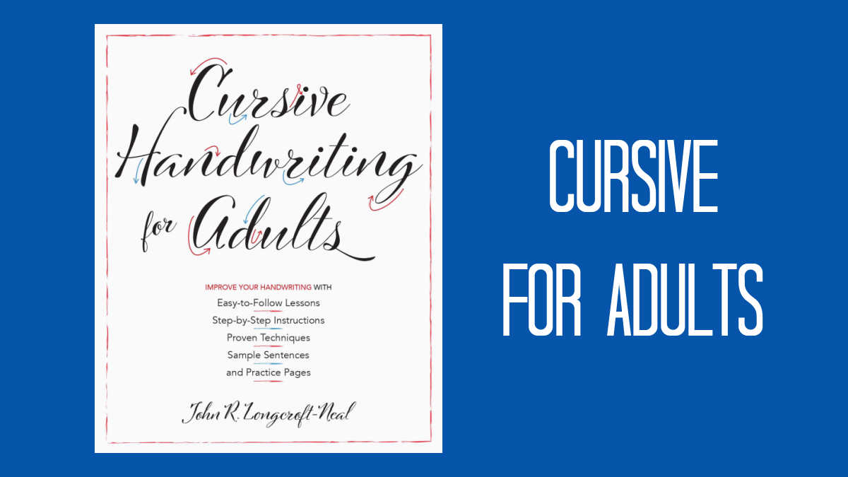 cursive for adults