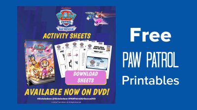 free paw patrol air rescue printables