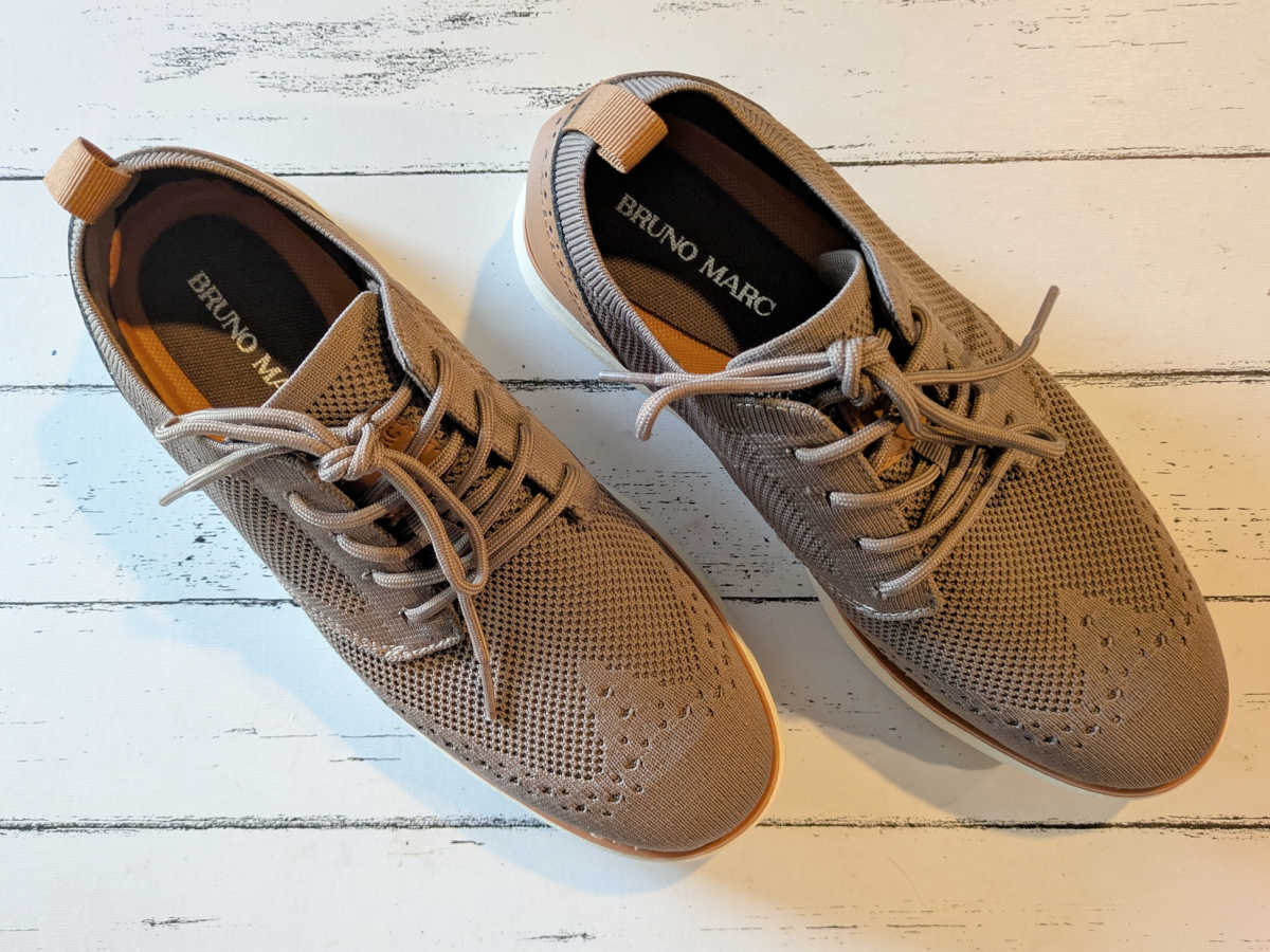 Bruno Marc KnitFlex Oxfords summer dress sneakers