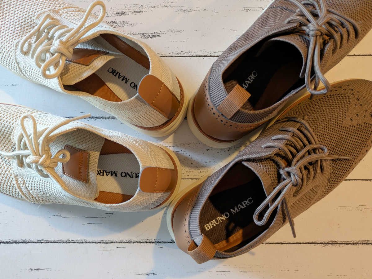 Mens Bruno Marc KnitFlex Oxfords