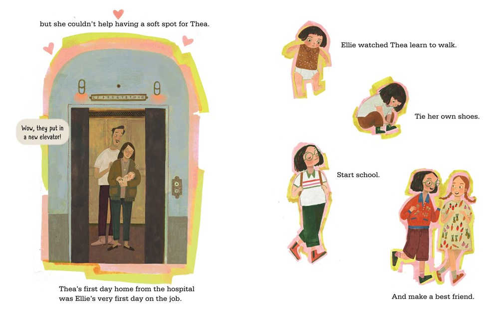 interior elevator on 74th street book