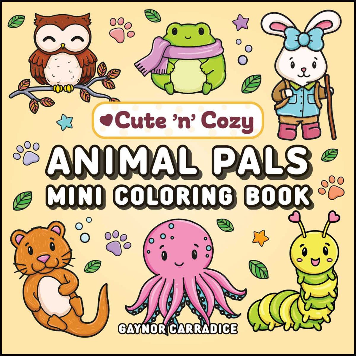 mini animal pals coloring book