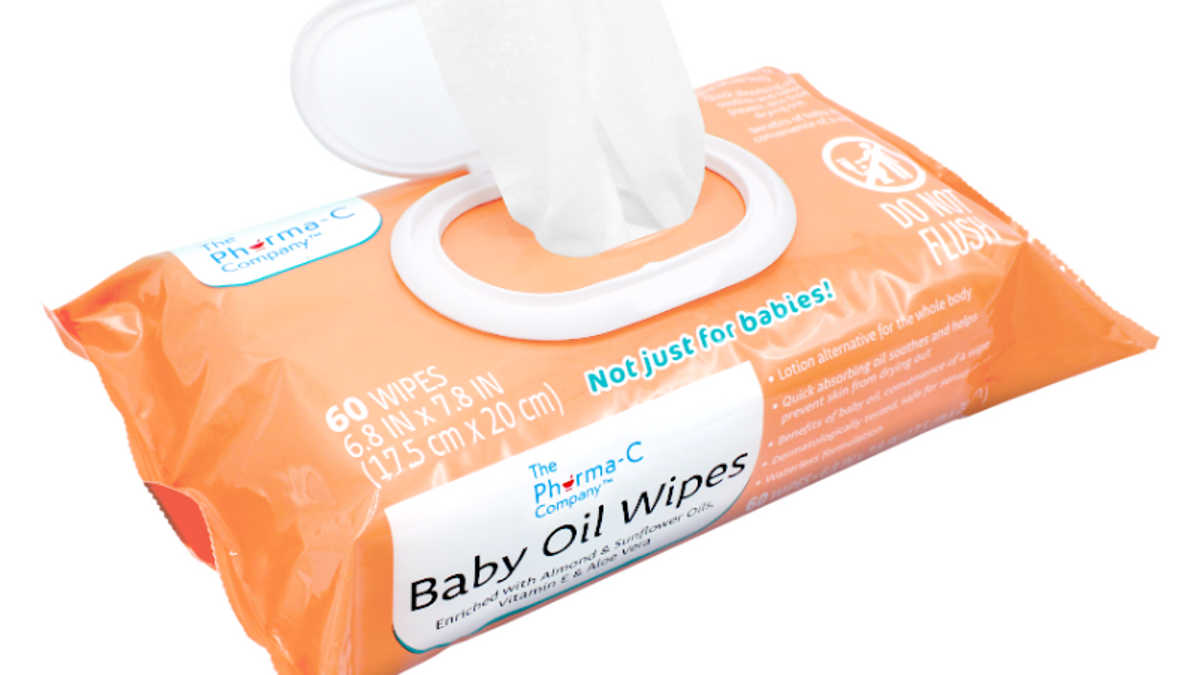 the pharma-c company baby oil wipes