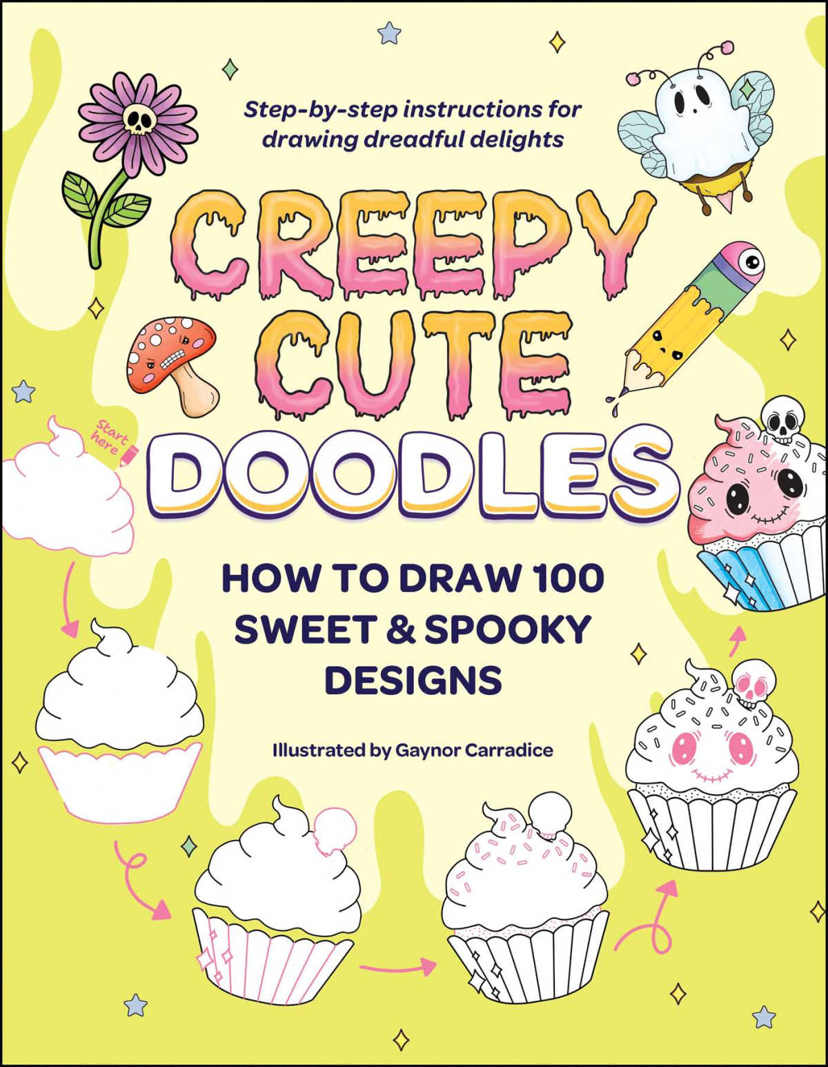 activity book creepy cute doodles