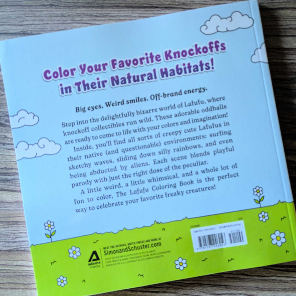 back cover the lafufu coloring book