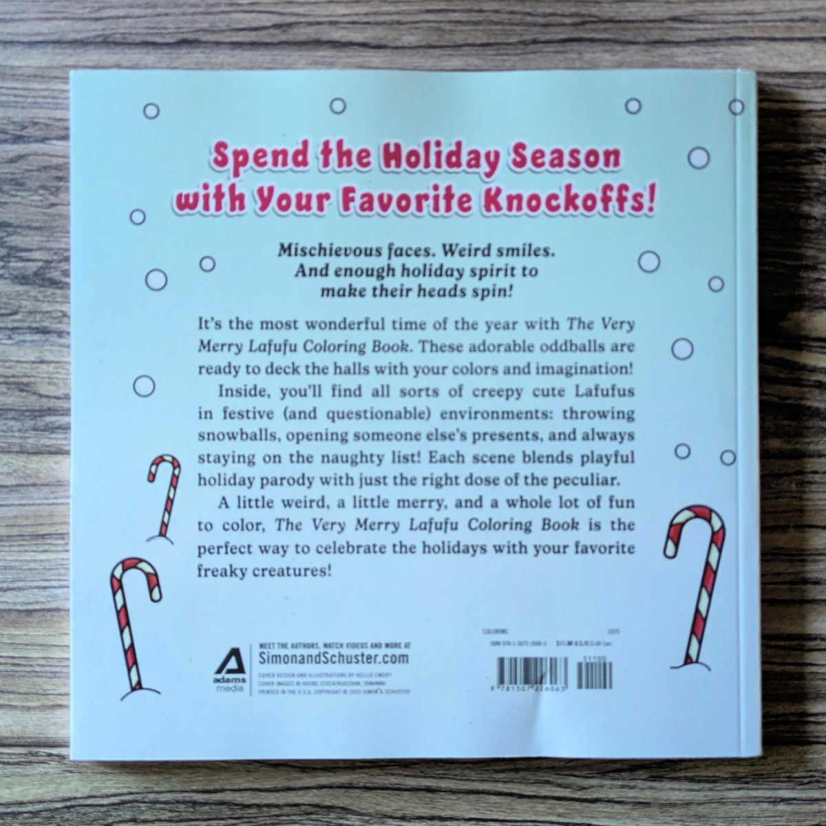 back cover very merry lafufu coloring book