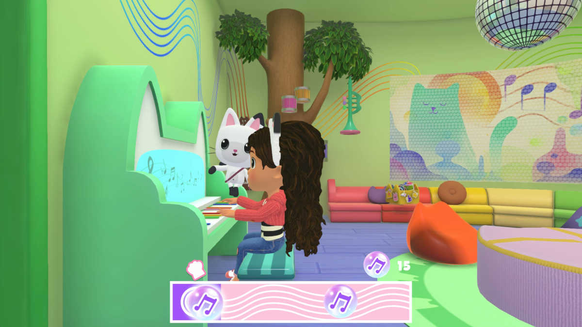 making music in gabbys dollhouse ready to party video game