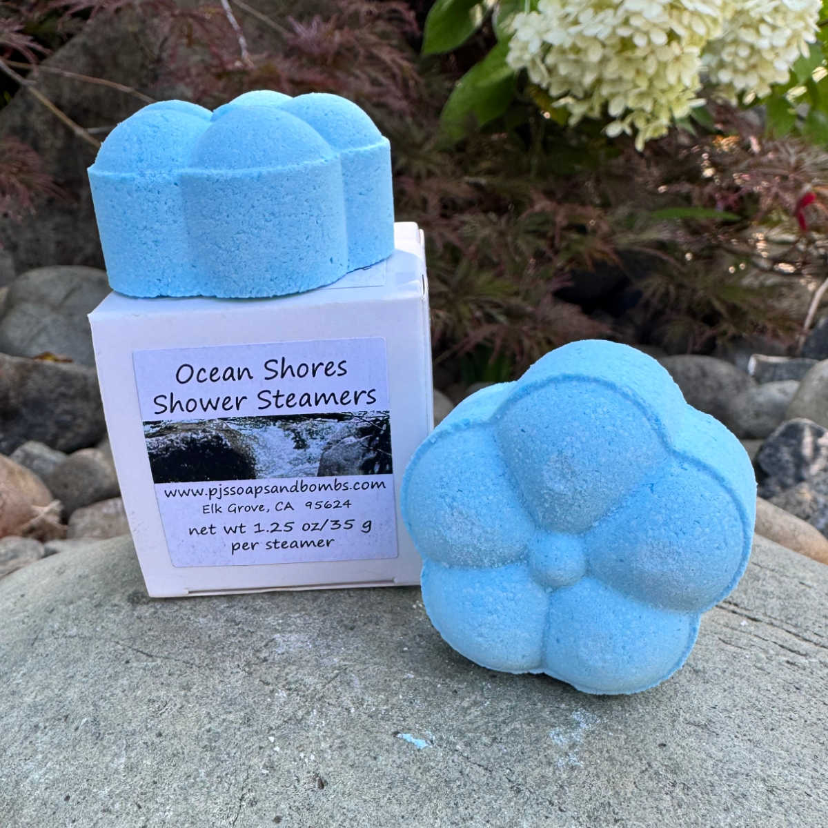 ocean shores shower steamers with box