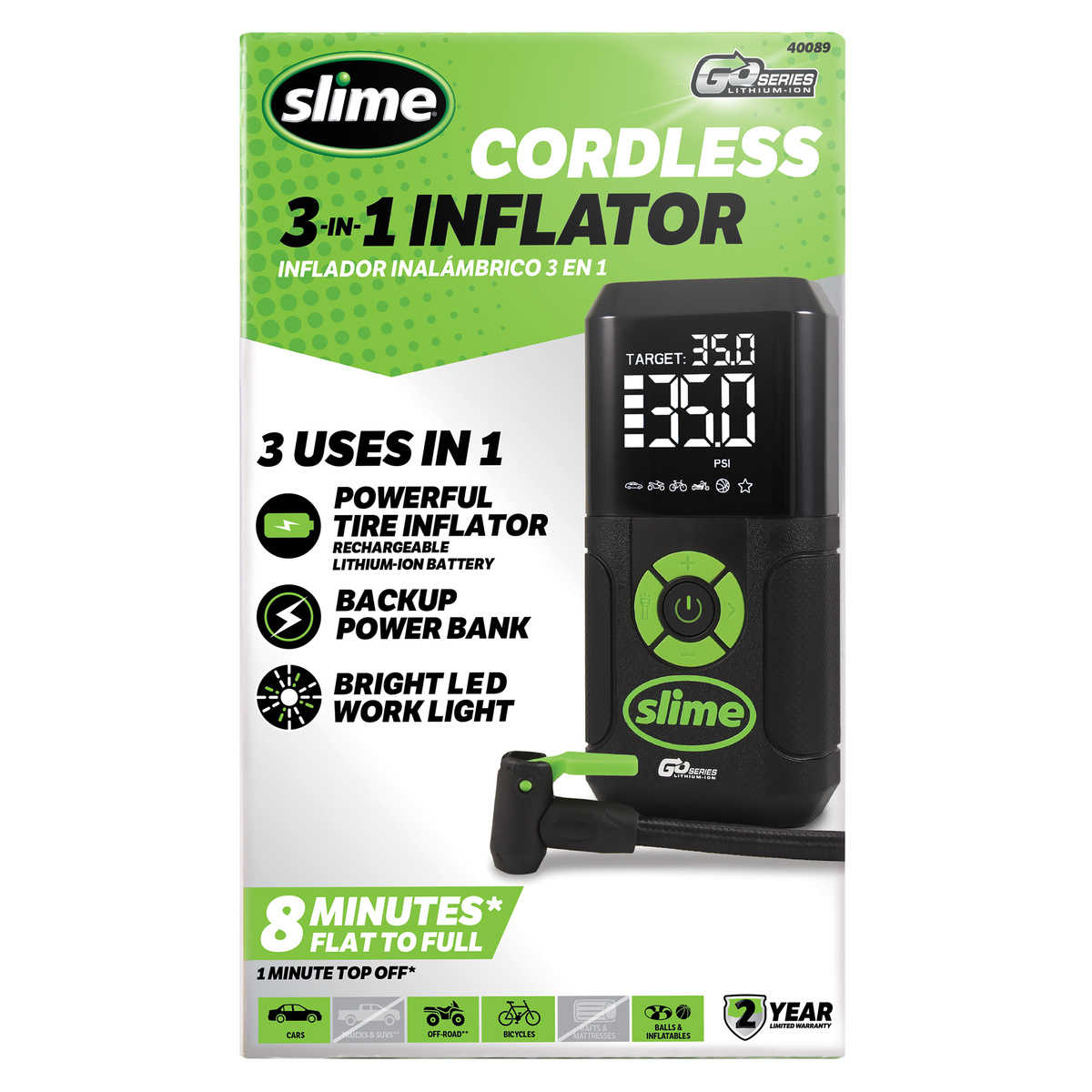 slime cordless inflator