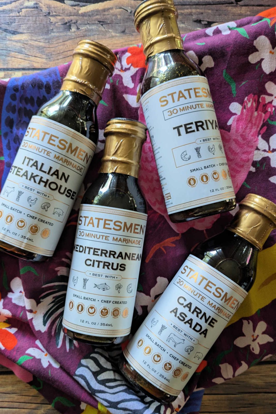 Statesmen 30 Minute Marinades are the easy-to-use secret to a flavorful meal. They are versatile, working with meat, seafood, tofu, or mushrooms, and are an excellent gift for any foodie.