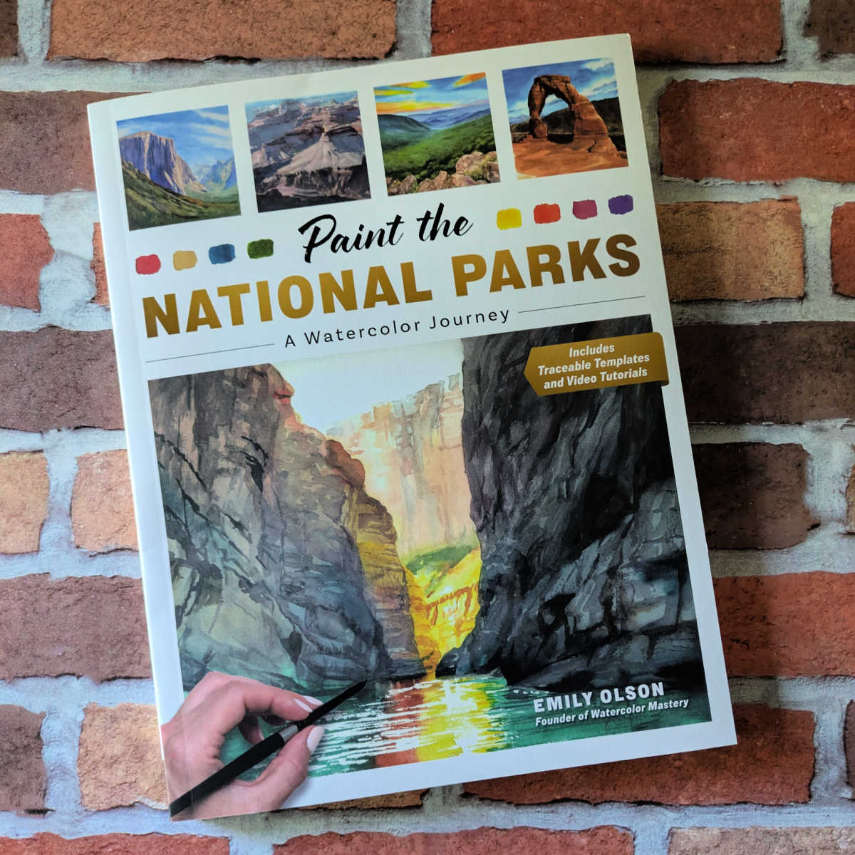 watercolor book paint the national parks