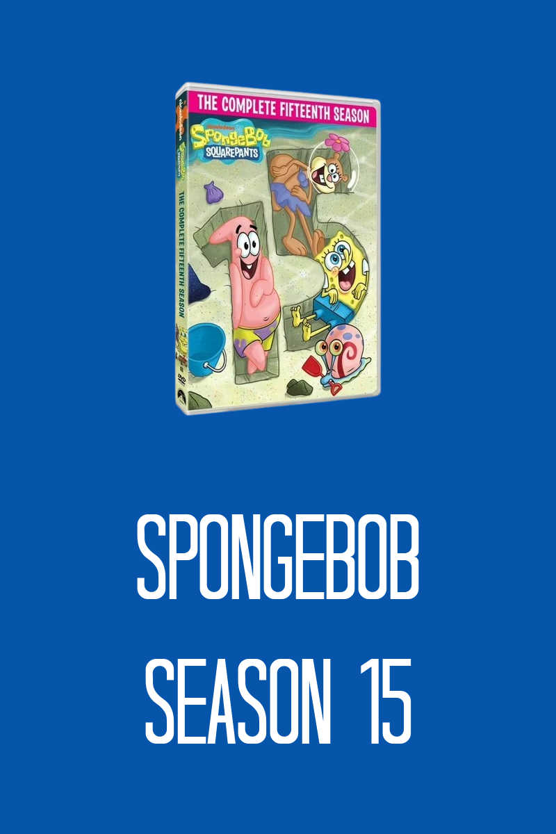The nautical nonsense continues! The complete fifteenth season of SpongeBob SquarePants is now on a 2-Disc DVD set. Relive the silliness, share the fun with your kids, and make it a hilarious holiday gift! 