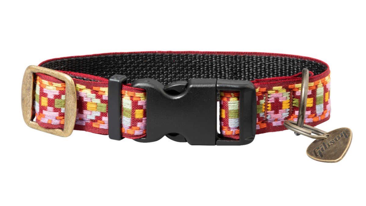 pink gibson dog collar