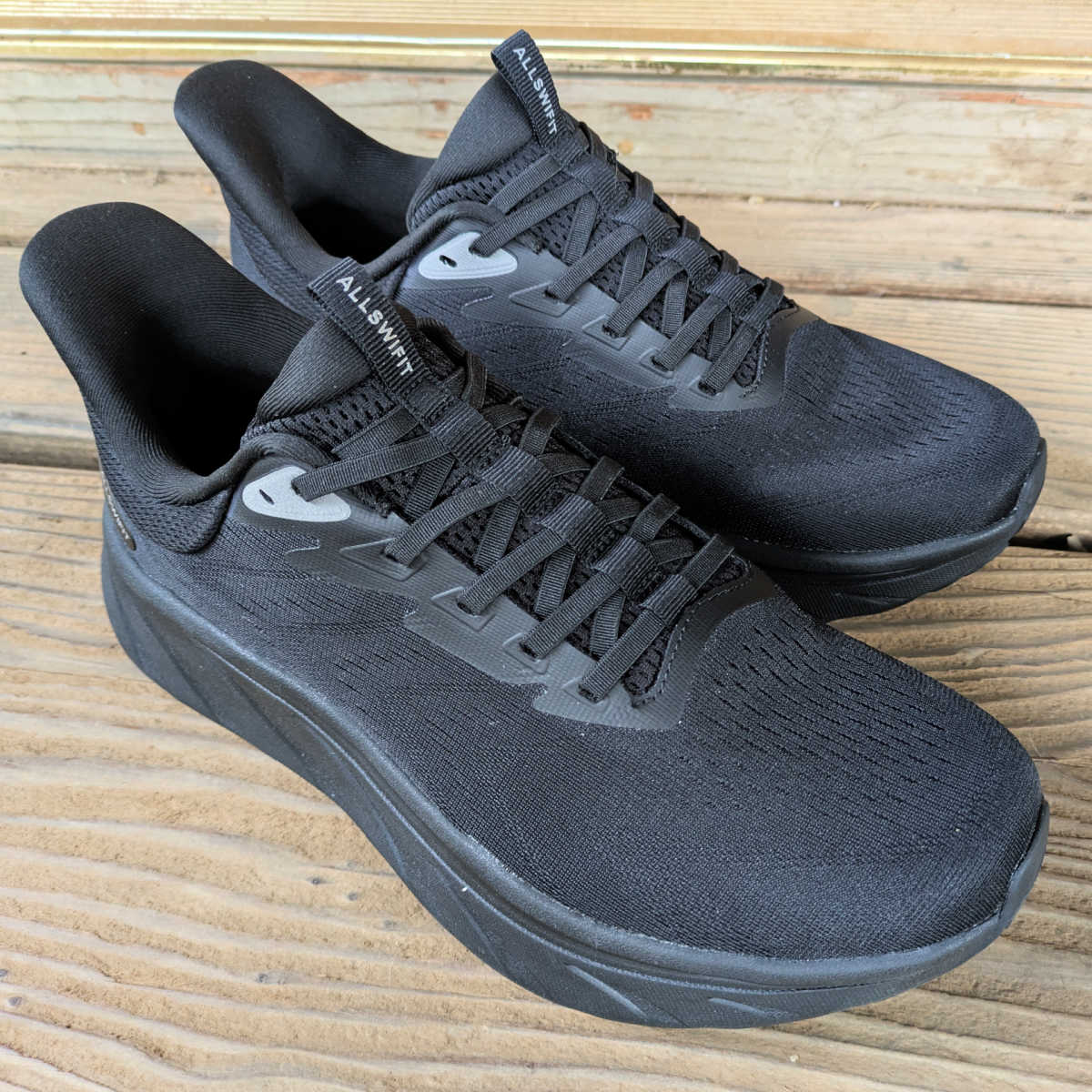 The ALLSWIFIT StediBase Sneakers are VERY comfortable, lightweight, and fit true to size. They are slip ons that look great and are perfect for people who work on their feet! The quality is excellent for both women and men. 👟