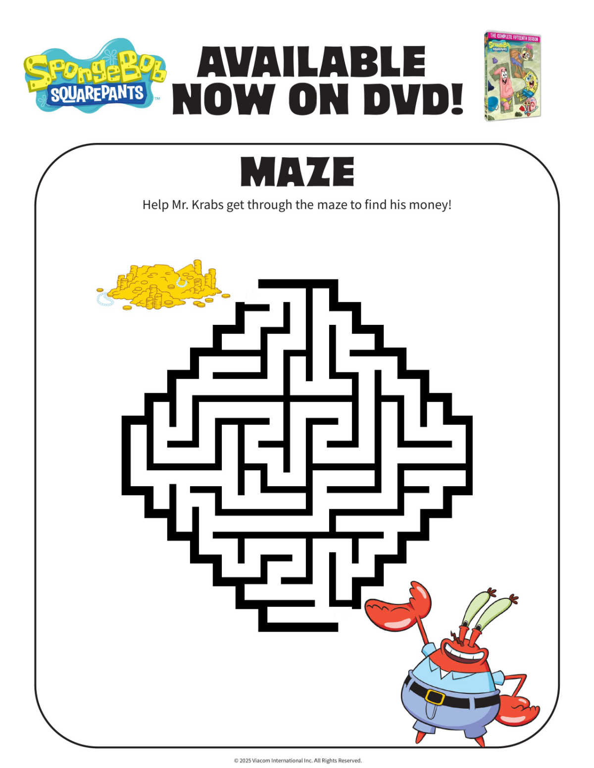 mr krabs maze