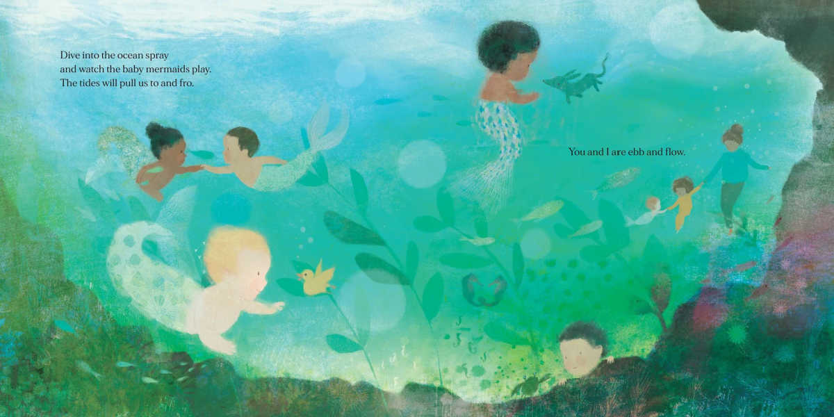 dreamy mermaids in YOU AND I ARE STARS AND NIGHT by Kate Hosford