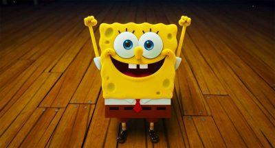 spongebob cheering