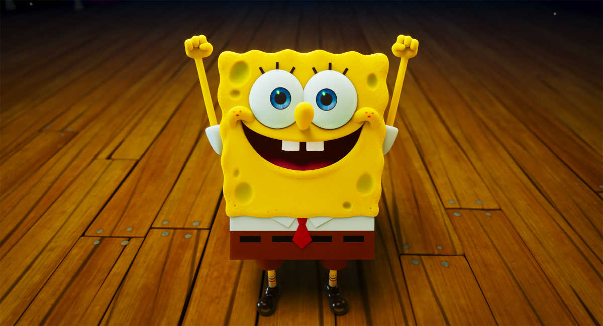 spongebob cheering