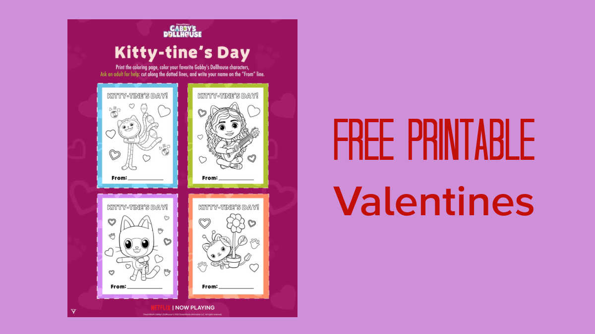 free printable valentine cards gabbys dollhouse