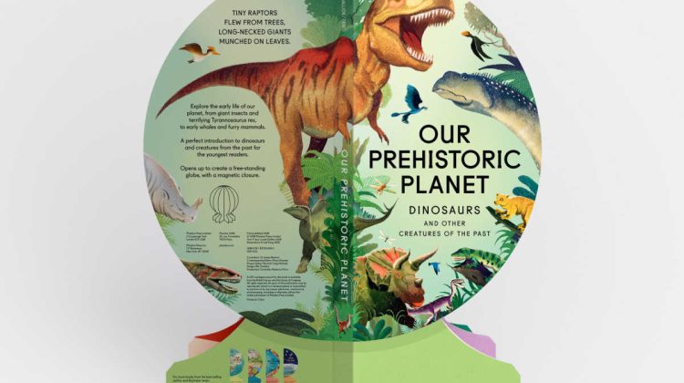 globe shaped our prehistoric planet board book