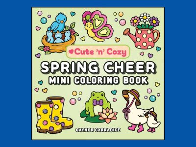 mini spring cheer coloring book