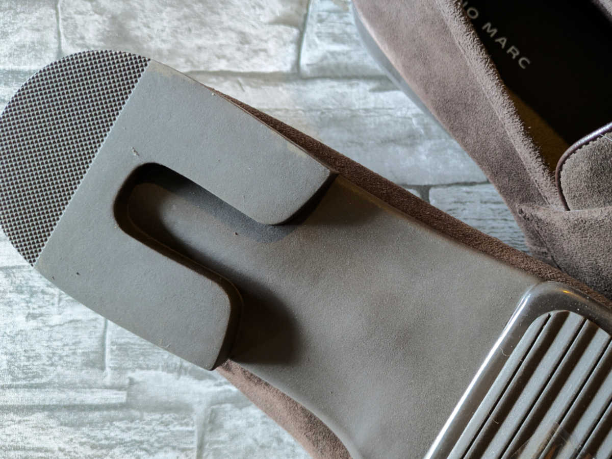 sole of bruno marc penny loafers