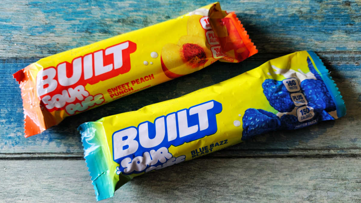 built sour puff protein bar