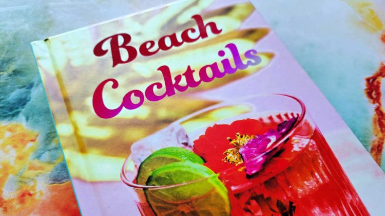 hardcover beach cocktails recipe book