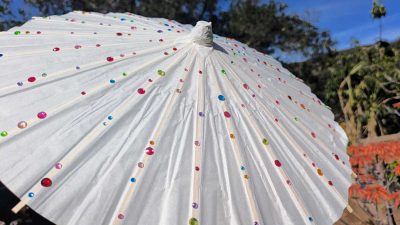 feature bedazzled parasol craft