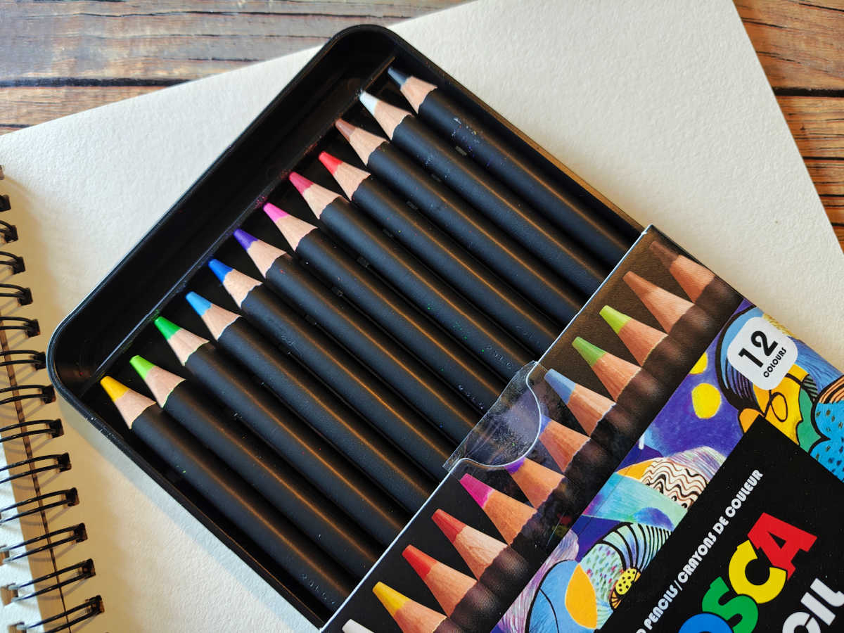 posca colored pencils